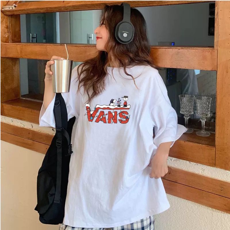 Áo thun ❤Có size tay lỡ unisex Vans