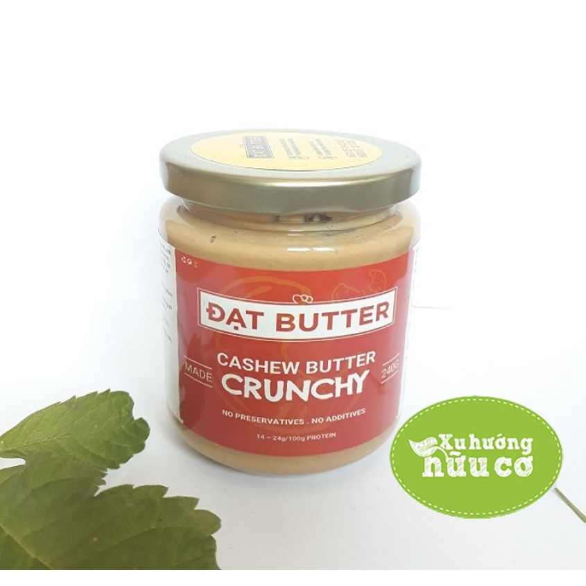 Bơ hạt điều tự nhiên có hạt Đạt Butter (240g)
