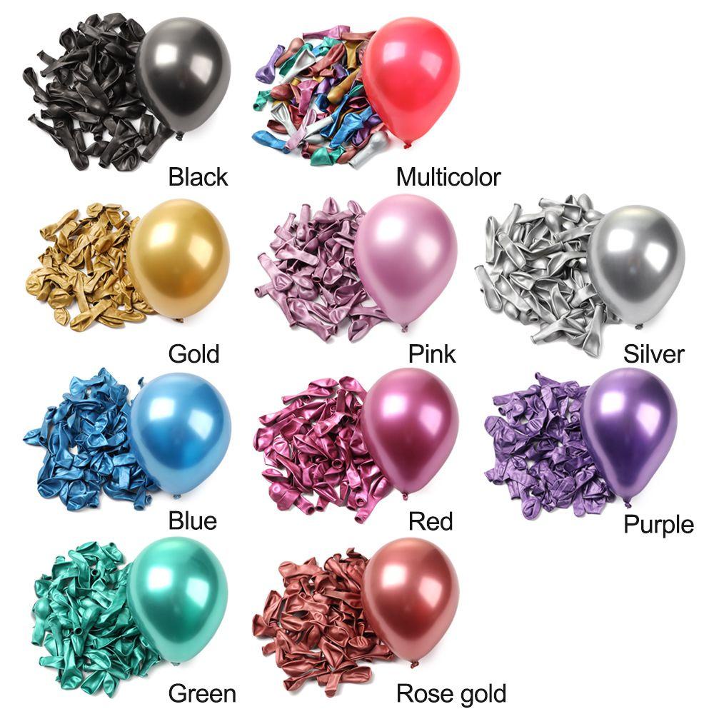Set 50 Bong Bóng Cao Su Latex 5 Inch Dùng Trang Trí Tiệc