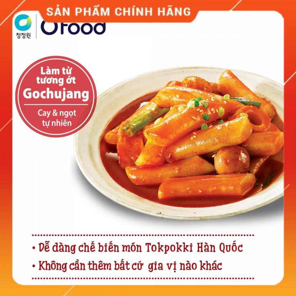 Sốt tokbokki / tokpokki Hàn Quốc O'Food 120g, vị truyền thống và phô mai cay