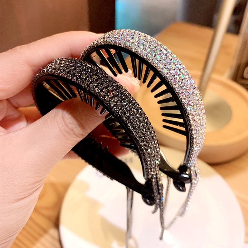 1 kẹp tóc đính kim cương tua rua phong cách Hàn Quốc thời trang cho nữ