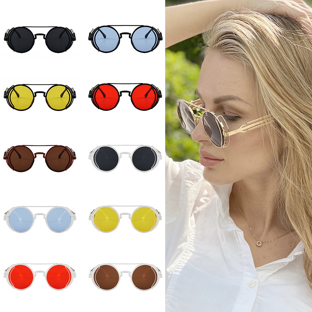 Kính Mát Gọng Tròn Phong Cách Retro Thời Trang Mới Cho Nam Nữ