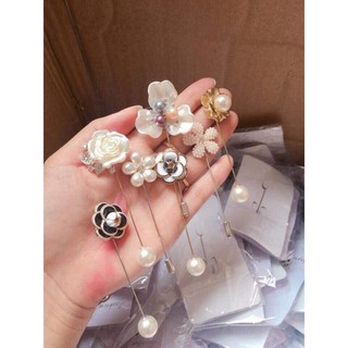Set cài áo 8 chi tiết hình bông hoa sang chảnh