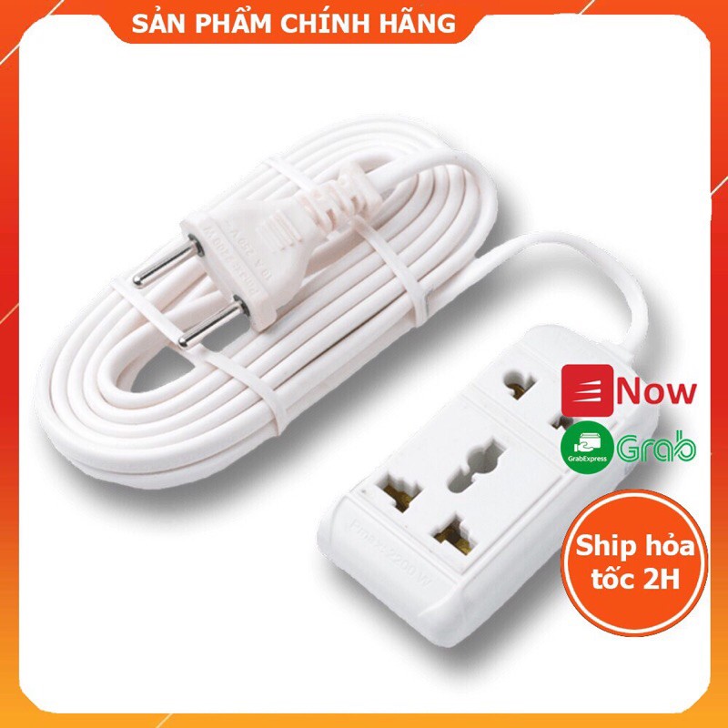 Ổ cắm điện đa năng dùng cho nồi cơm, nồi lẩu, bàn là.. 2500wat dây 2m/3m an toàn chống quá tải