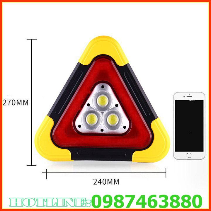 Biển Tam Giác Cảnh Báo Nguy Hiểm Phản Quang Cho Ô Tô Biển báo có đèn led với nhiều chế độ nháy