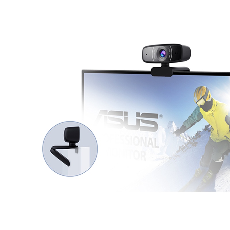 Webcam 1080p Asus C3 Đen