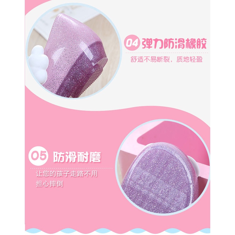 Giày Sandal Nhựa Hình Kỳ Lân Đáng Yêu Cho Bé
