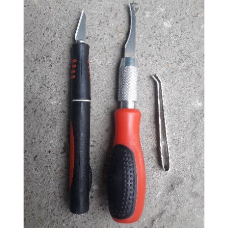 Bộ dao khắc, tách, chiết cây 2 tay cầm 16 chi tiết