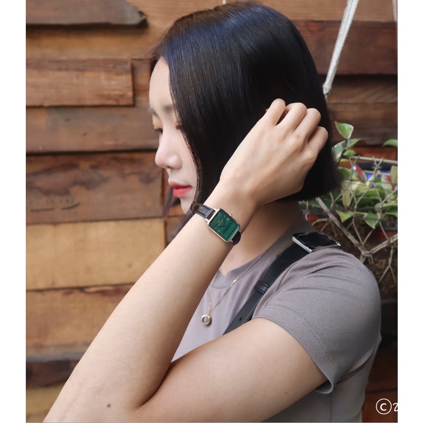Đồng hồ nữ DW mặt vuông Quadro Pressed dây da & dây kim loại 28mm và 32mm Fullbox, túi xách | BigBuy360 - bigbuy360.vn