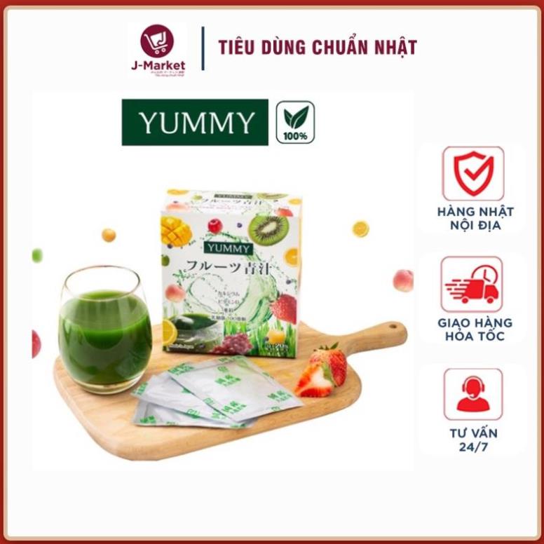 Bột mầm lúa mạch trái cây Nhật Bản Yummy Green