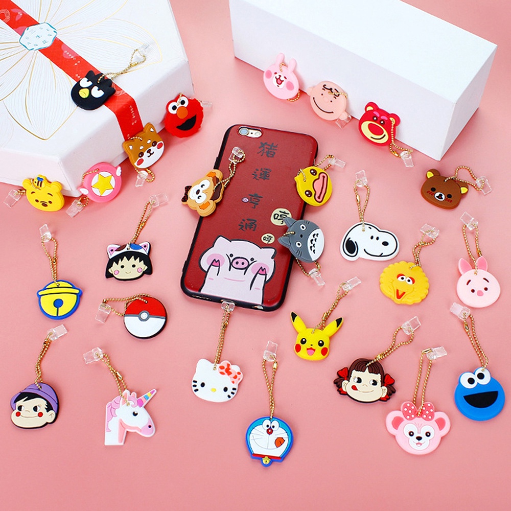 Vỏ Cao Su Mềm Chống Bụi Chống Thấm Nước Có Lỗ Cắm Sạc Pin Qipin Hoạt Hình Dễ Thương