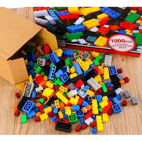 Bộ lắp ghép lego lớn 1000 chi tiết sáng tạo giúp trẻ phát triển trí tuệ