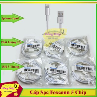 Cáp Sạc Iphone Foxcoon 5 Chíp (Hàng Chuẩn)
