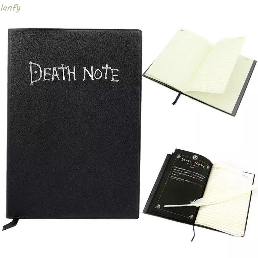 Sổ Tay Bìa Da In Hình Hoạt Hình Death Note