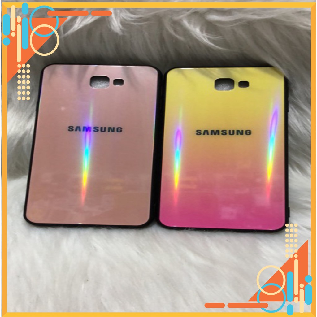 Samsung Galaxy On7 2016/ J7 Prime Ốp lưng mặt kính cường lực 7 màu siêu đẹp hana.case