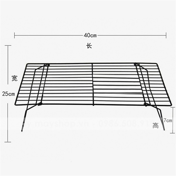 Rack hong 3 tầng 34x24cm