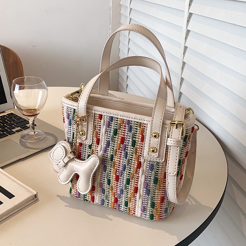 Túi Đeo Chéo Vai Đan Len Thiết Kế Nhỏ Gọn Thời Trang Mùa Hè Mới 2022 Cho Nữ