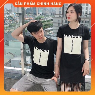 [ Hàng siêu cấp] Áo váy đôi London Đồ đôi nam nữ đẹp chất thun cotton 100% hàng chuẩn đẹp
