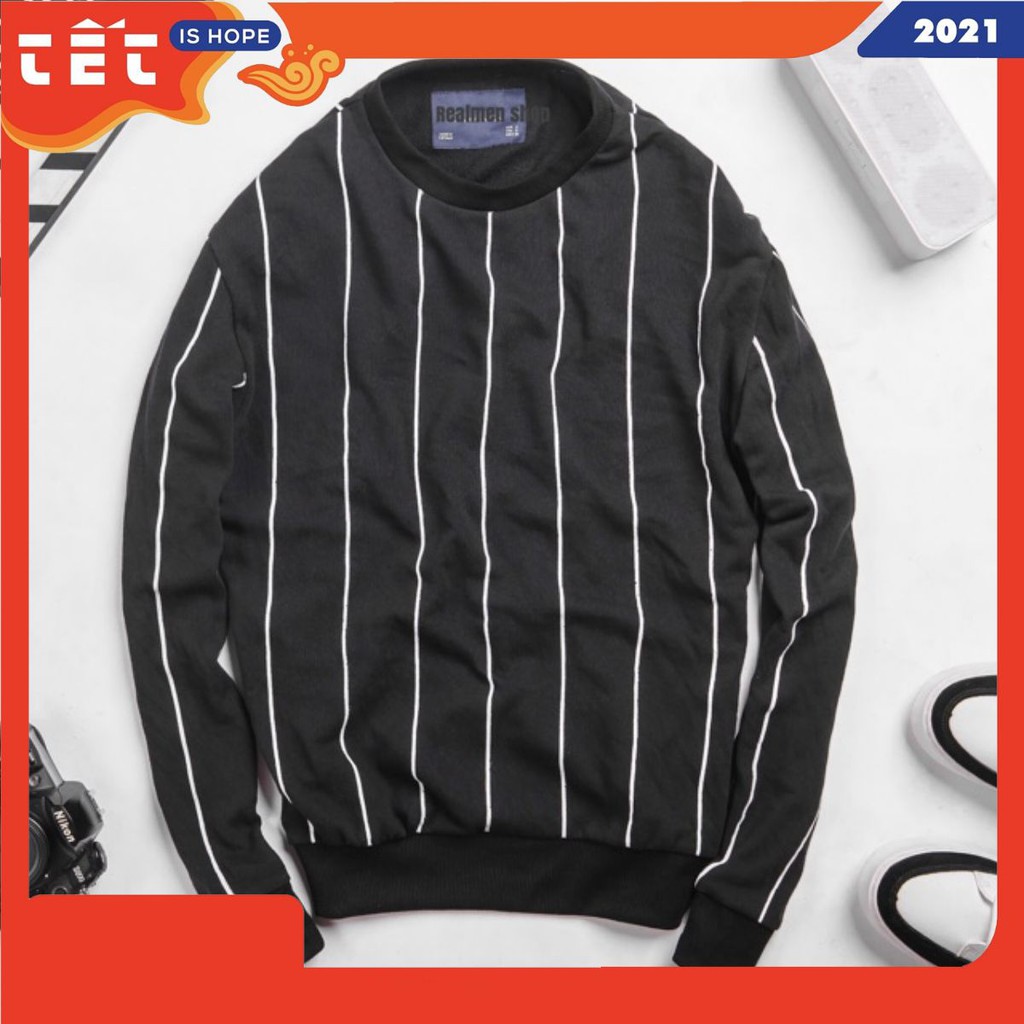 Áo thun nam dài tay kẻ sọc ATDT03