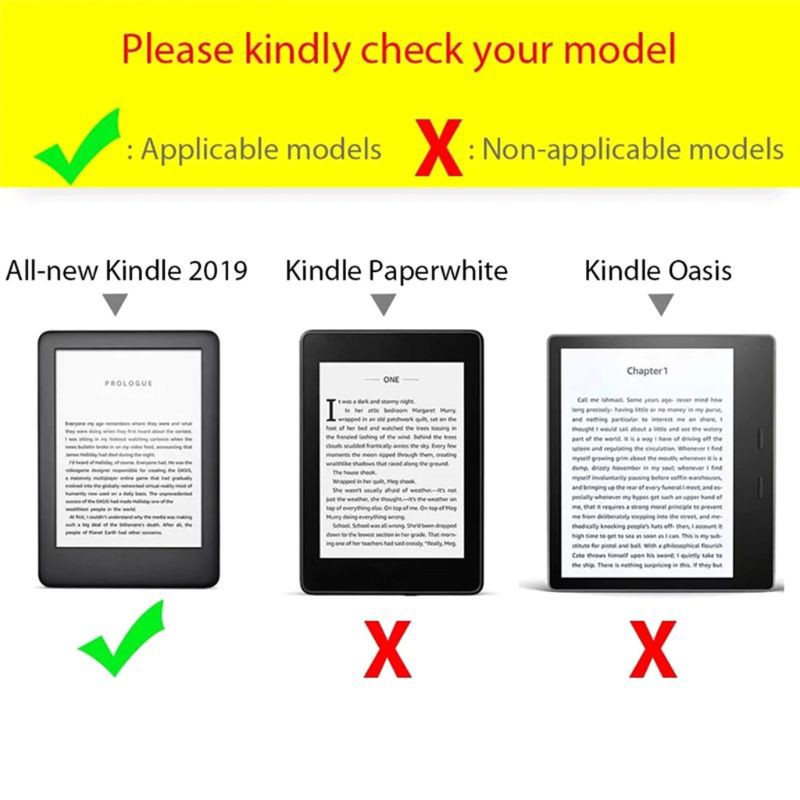 Bao da nắp gập siêu mỏng có nam châm cho Kindle 10th Generation 2019 6&quot;