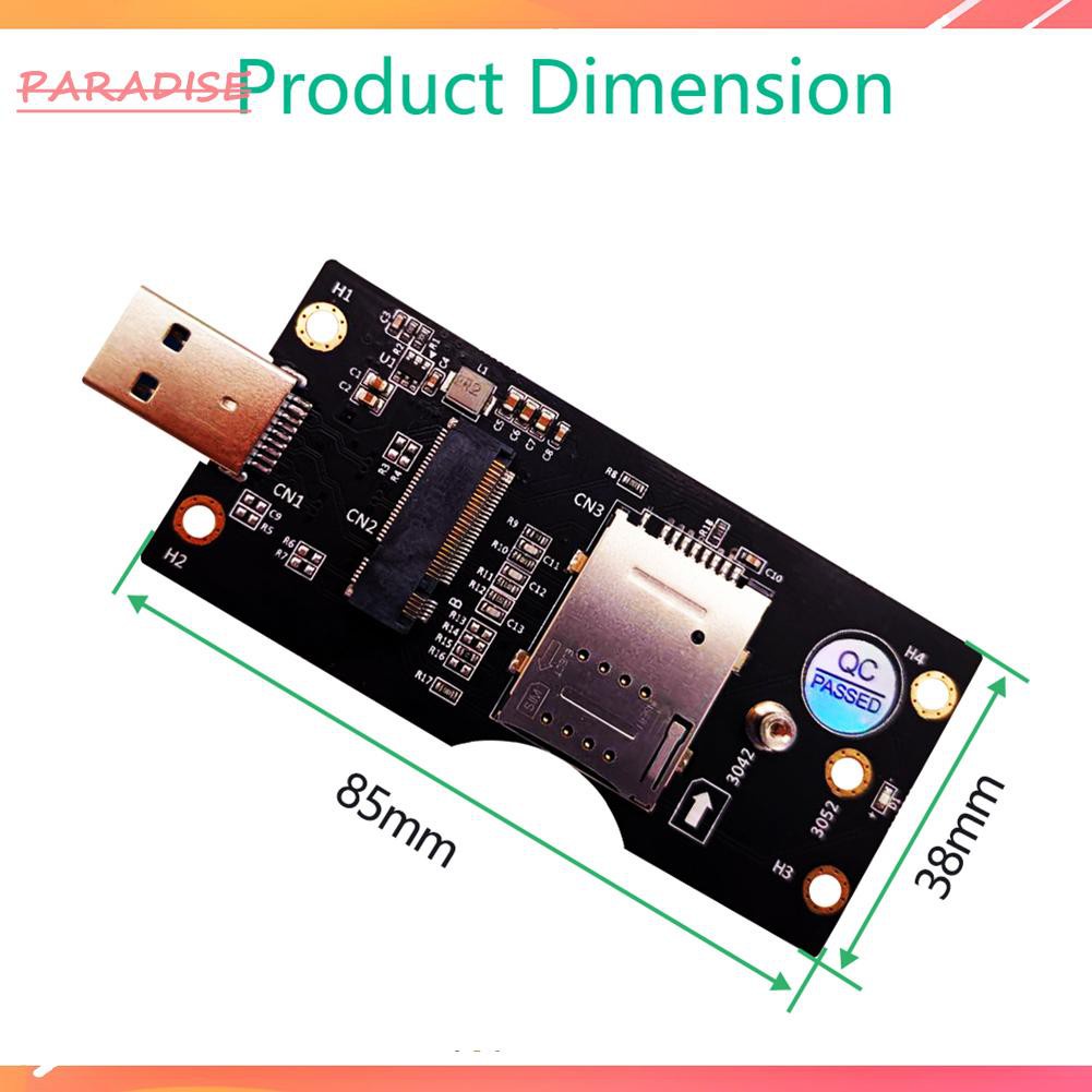 Thẻ Chuyển Đổi 1 Ngff M2 Sang Usb 3.0 W / Sim 8pin Cho 3g / 4g / 5g | BigBuy360 - bigbuy360.vn