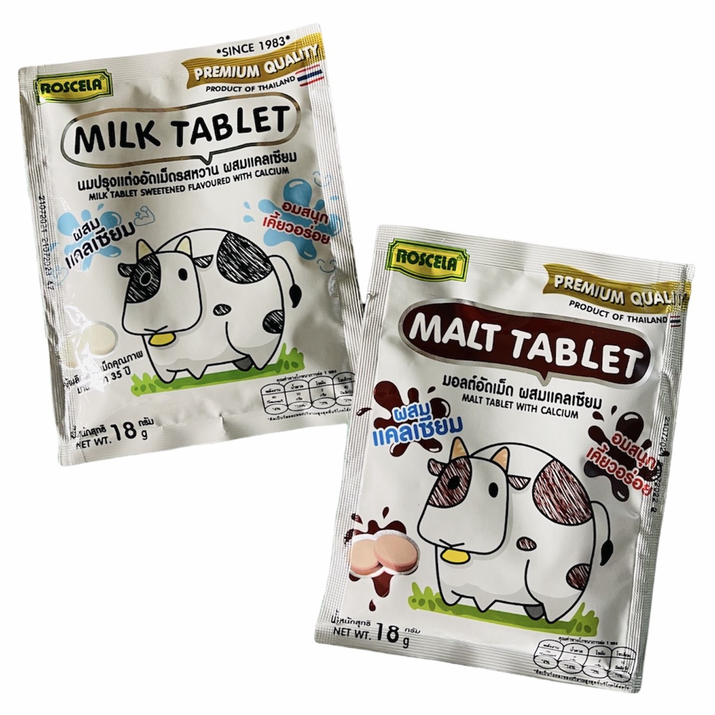 Kẹo sữa bò thái lan Milk Tablet gói 18g