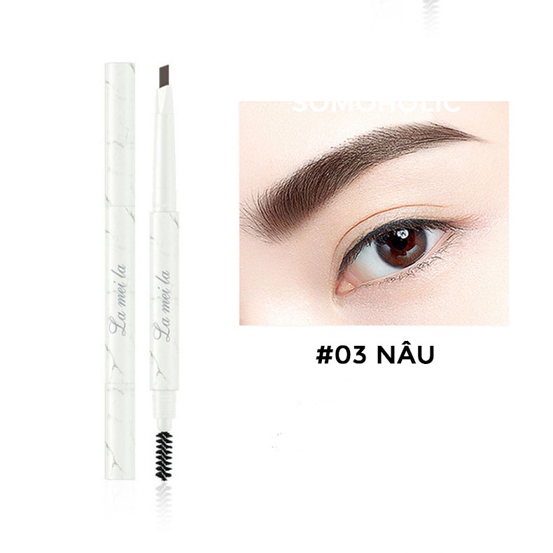 Chì kẻ mày hai đầu nội địa trung vân đá  lâu trôi Lameila Somoholic CKM1 | BigBuy360 - bigbuy360.vn