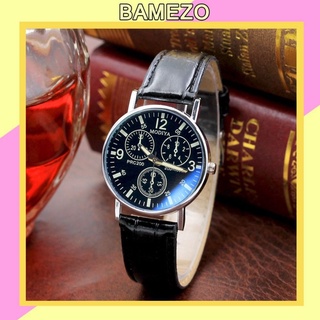 Đồng hồ Bamezo đeo tay nam dây da lịch lãm cực thời thượng DH97