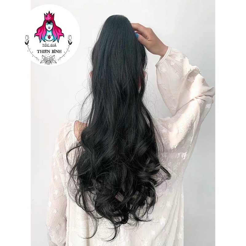 Tóc giả nữ ngoạm xoăn đuôi N49 55cm