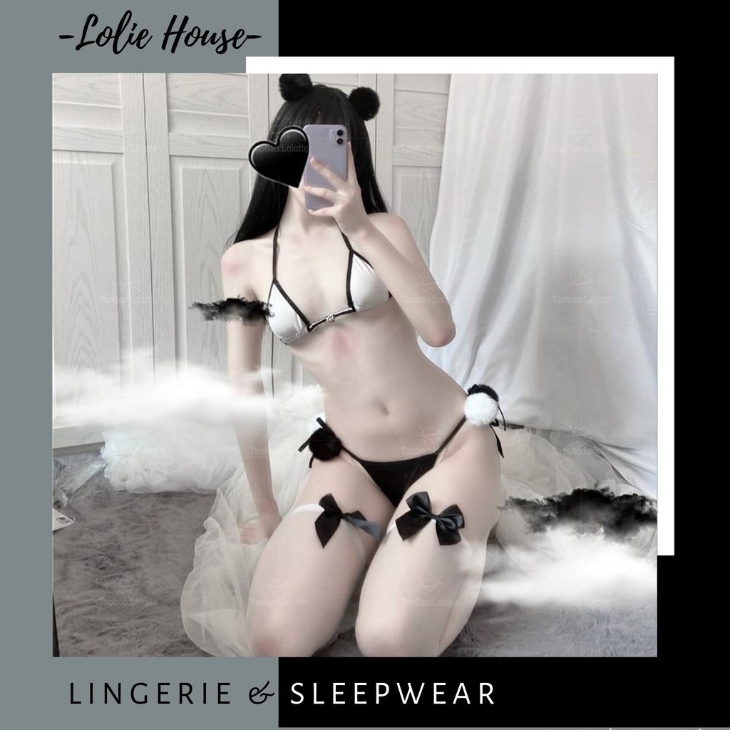 Tất đùi thun mỏng xuyên thấu đính nơ ❤️ Tất đùi trơn màu đính nơ cute QT1 - Lolie House