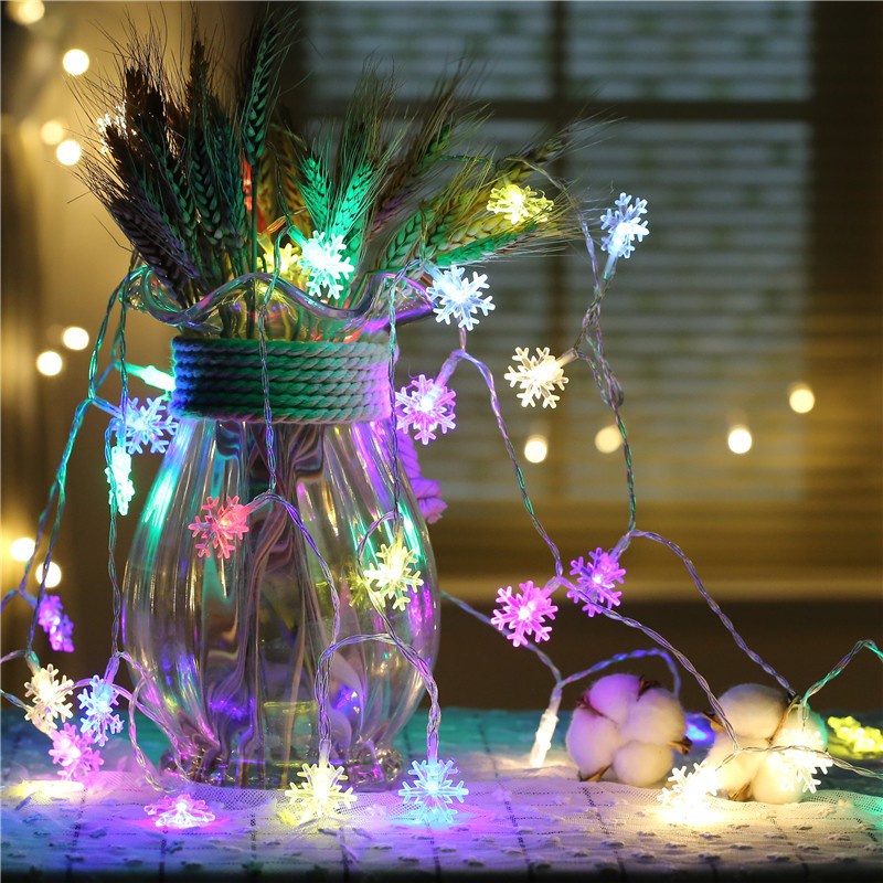 💥Giá buôn sỉ💥 Đèn LED Bông Tuyết 10m – nháy trang trí cây thông Noel, giáng sinh, tết, năm mới 💥Cam kết chất lượng💥