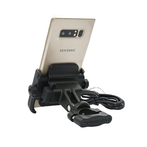 GIÁ ĐỠ ĐIỆN THOẠI MOTOWOLF CÓ SẠC GẮN CHÂN KÍNH