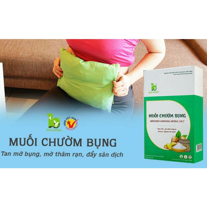 Muối chườm bụng thảo dược Bảo Nhiên 850gr - giúp giảm eo cho Mẹ sau sinh - Việt Nam