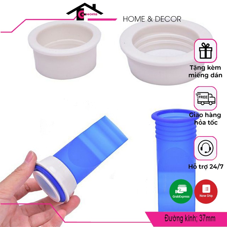 Bộ Van Ngăn Mùi Hôi Cống Kèm Nắp Nhựa thông minh ngăn côn trùng, Không Cản Trở Dòng Chảy, không gây Kẹt Rác MÃ NC1