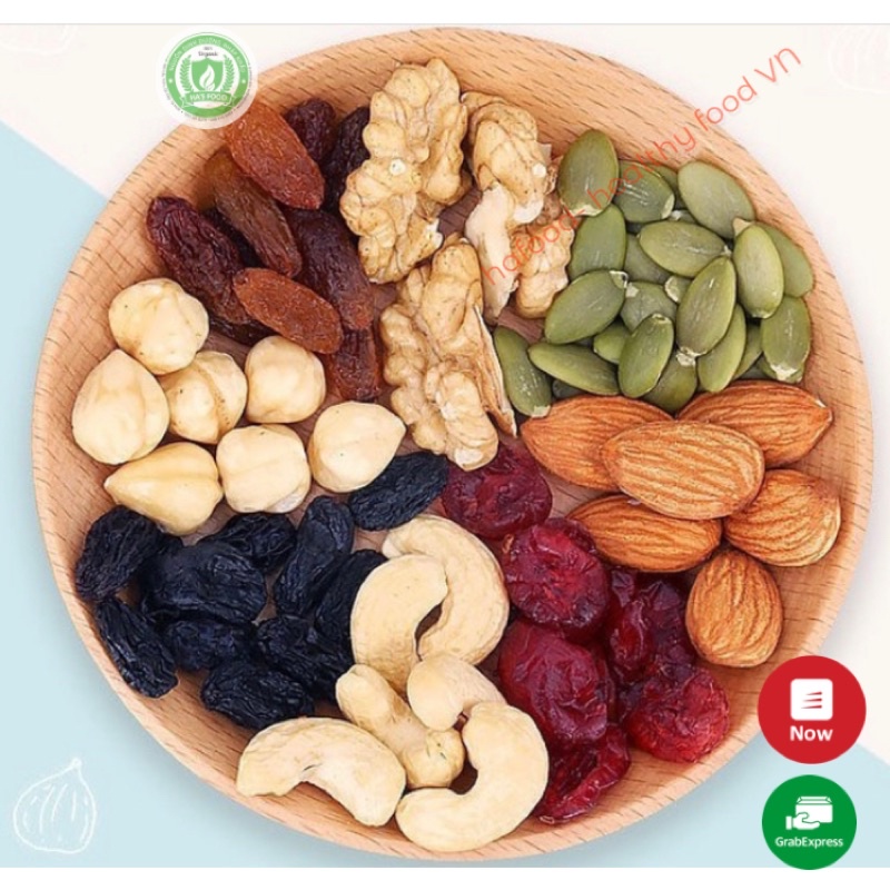 Hạt dinh dưỡng mix giảm cân  8 loại hạt hafood, các loại hạt mixed nuts ngũ cốc cho bà bầu