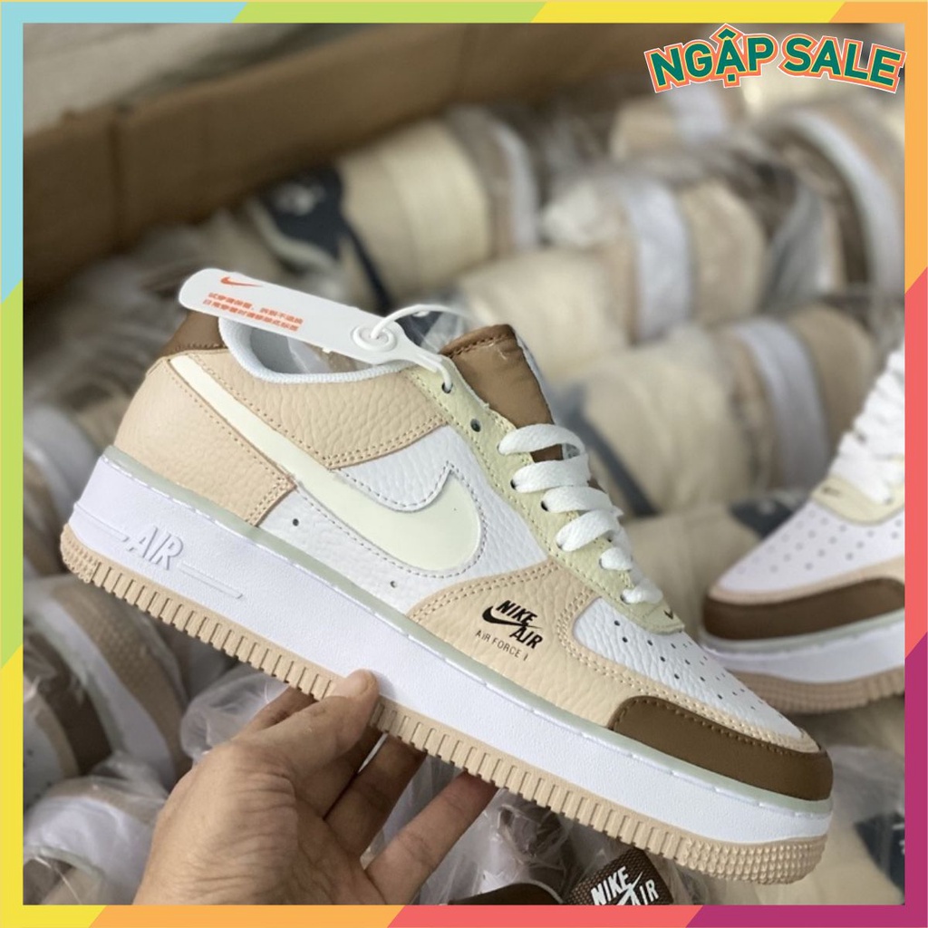 ⚡️GIÁ SỐC⚡️[Ảnh thật do shop tự chụp 100%] Nk af1 trà sữa. full box