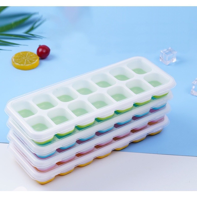 Khay Đá Silicon Làm Rau Câu Làm Kem Đựng Thực Phẩm Ăn Dặm Cho Bé