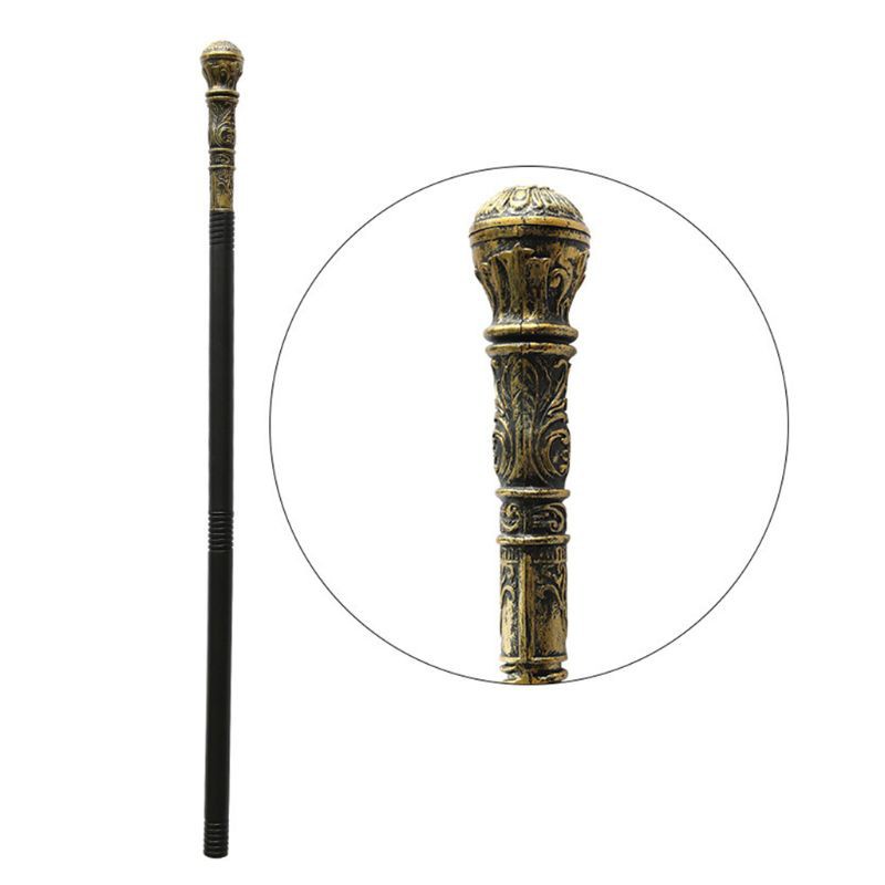Gậy phép thuật đồ chơi chạm khắc hình rắn / đầu lâu / quyền trượng Pharaoh vui nhộn cho Halloween