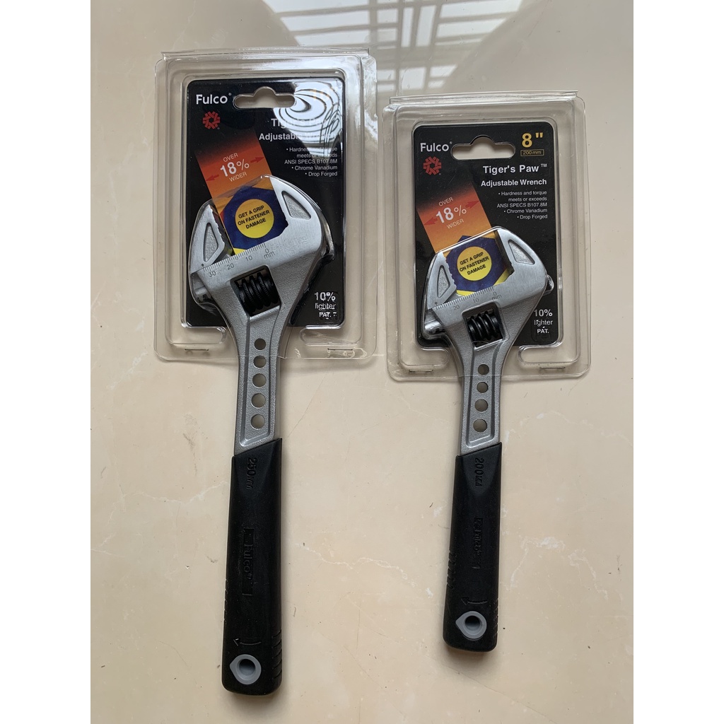 Mỏ lết FP cán nhựa 8-10” cao cấp Chính hãng Fulco (Taiwan)