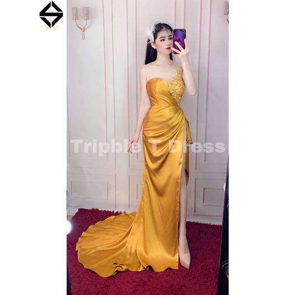 Đầm maxi body dạ hội kết cườm ngực siêu xinh TRIPBLE T DRESS - size S/M/L- MS407V