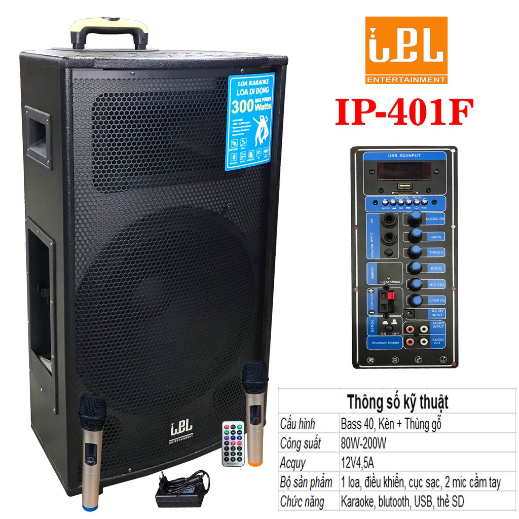 Loa kéo IP-401F bass 40 chất lượng cao