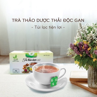 Trà thảo dược thải độc Gan chính hãng Viet Healthy - Túi lọc 100g tiện lợi