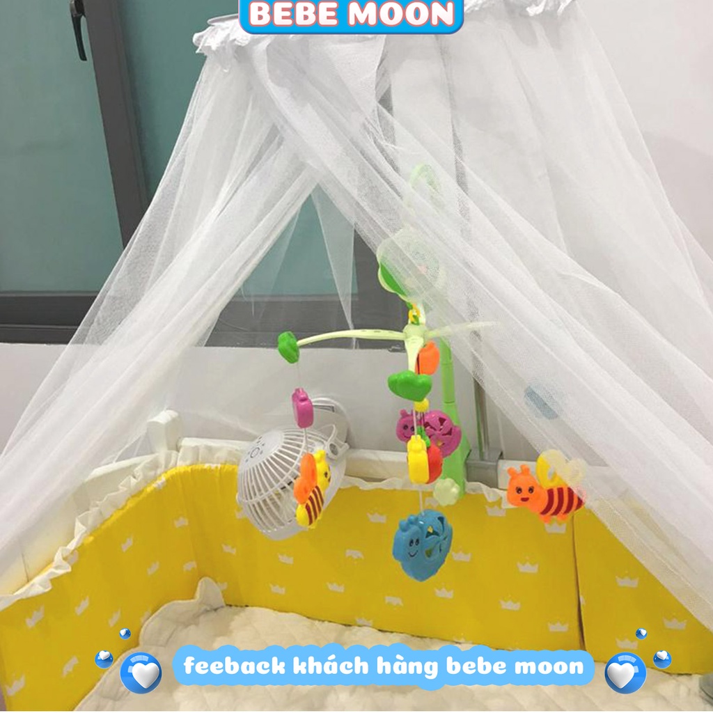 [HỎA TỐC] Màn Cũi Và Khung Treo Màn Cũi Cho Bé BeBe Moon, Màn Đủ Màu Sắc Khung Inox 404 bền đẹp