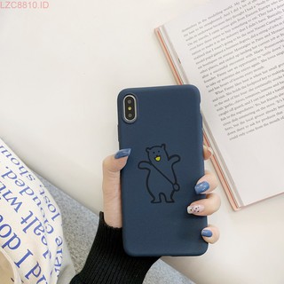 Ốp lưng mặt nhám hình gấu cho điện thoại Samsung note3 note4 note5 note8 note9