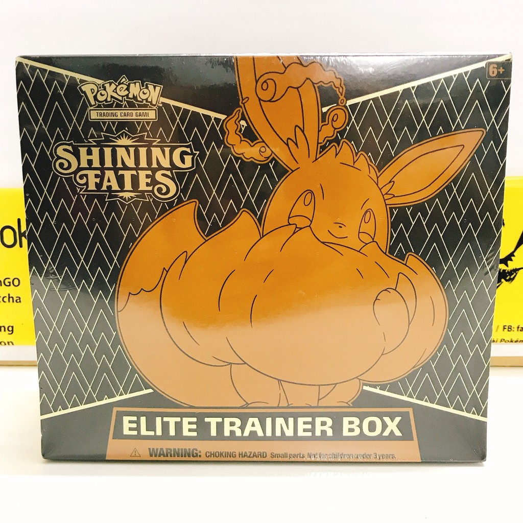 Hộp Bài Pokemon TCG Shining Fates Elite Trainer Box Eevee GMAX - Chính Hãng, Mới Nhất