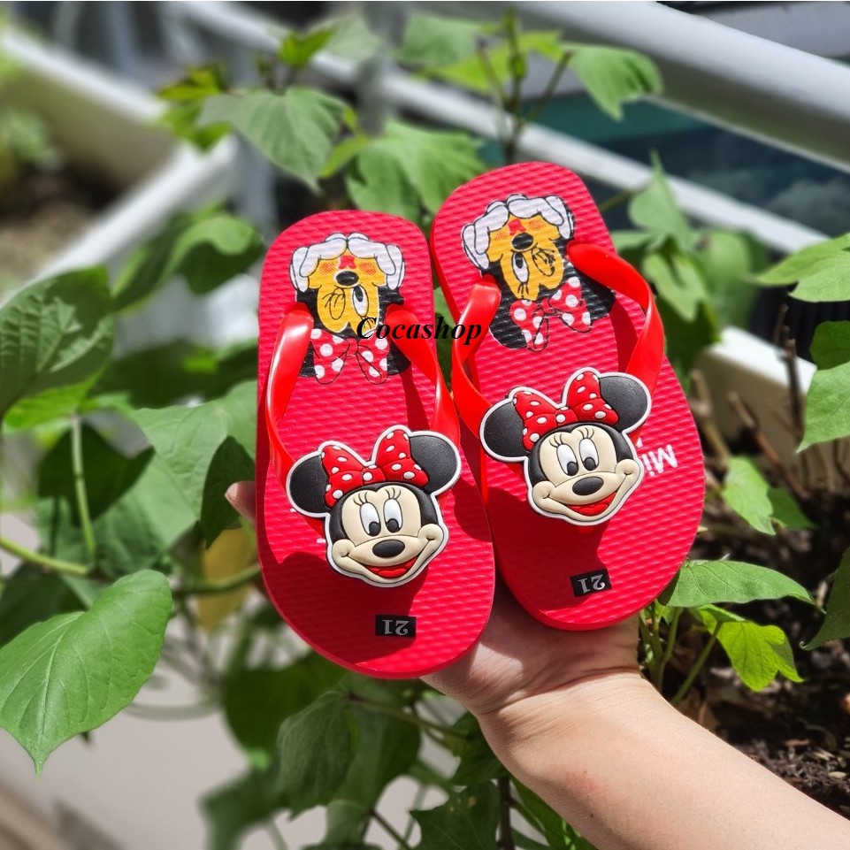 DÉP KẸP HÌNH CHUỘT MICKY SIÊU NHẸ CHO BÉ GÁi