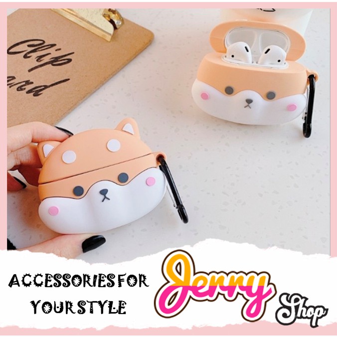 Vỏ bao case airpods bảo vệ đựng tai nghe airpods 1 2...Jerry Shop