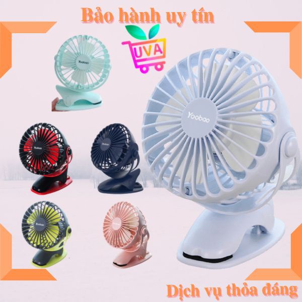 Quạt Mini Cầm Tay Yoobao Tích Điện Quạt Kẹp Xe Đẩy Để Bàn Du Lịch Bảo Hành 6 Tháng tại shop