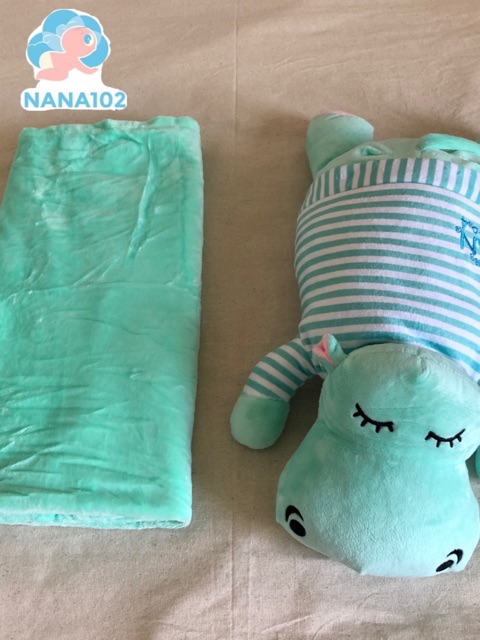 Bộ mền gối Hà Mã , voi, chim cánh cụt, khủng long, chuột Hamster 3 in 1