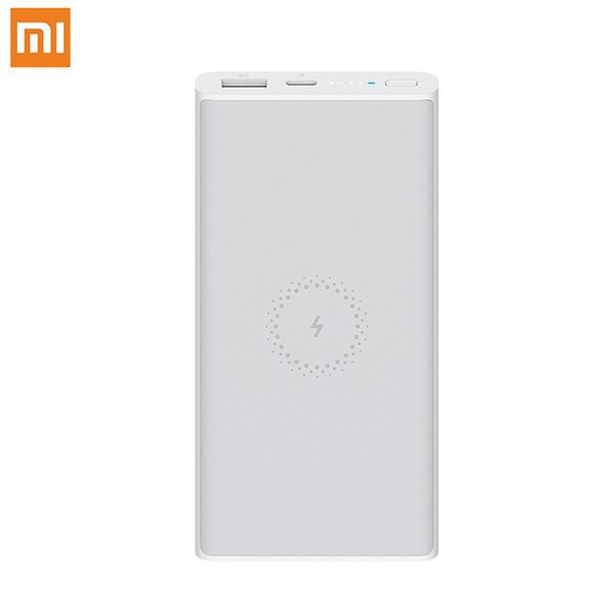 Sạc dự phòng không dây Xiaomi 10000mAh lite, chuẩn Qi. Tích hợp cả 3 chức năng: sạc nhanh,sạc không dây và sạc có dây